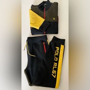 Limited Edition POLO Ralph Lauren Jogger Track Jacket 2pc Set Track Suit Set